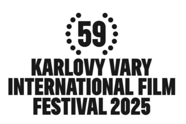 شعار مهرجان كارلوفي فاري الدولي للأفلام KVIFF 59 لعام 2025 مع النص "Karlovy Vary International Film Festival 2025"