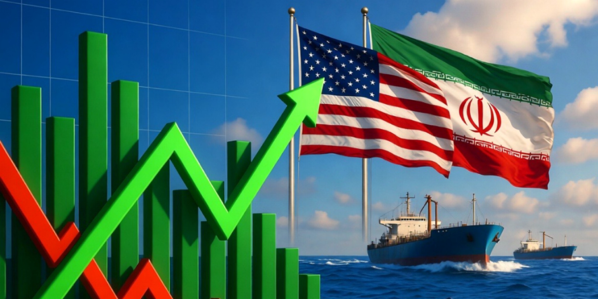 رسوم بيانية للبورصات العالمية ترتفع بقوة مع انخفاض أسعار النفط بعد اتفاق وقف إطلاق النار بين أمريكا وإيران وفتح مضيق هرمز.