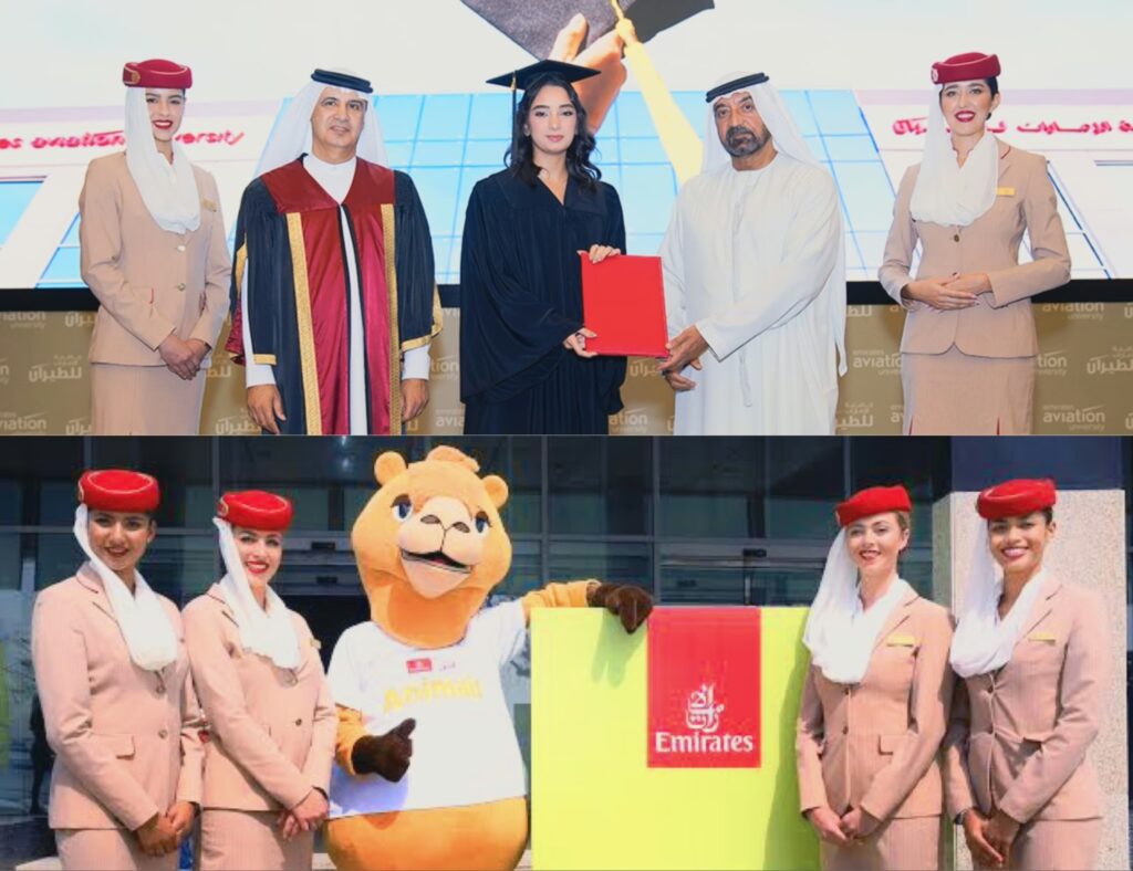 صورة جماعية أرشيفية يظهر فيها سمو الشيخ أحمد بن سعيد آل مكتوم (في الوسط برداء أبيض) محاطاً بمجموعة من الكتّاب والكتّاب الأطفال والمشاركين في "مهرجان طيران الإمارات للآداب".