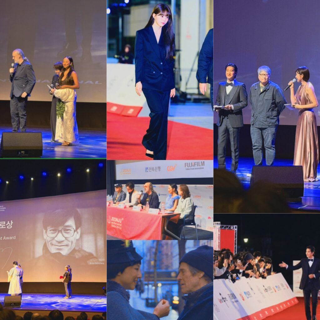 حفل افتتاح مهرجان جونجو يجمع بين تكريم الأسطورة آهن سونغ كي وتألق النجمة غريتا لي والمخرج كينت جونز خلال مَراسم الافتتاح الرسمية.