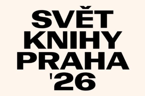 تصميم نصي باللون الأسود في الملف IMG_8806.jpeg يقرأ 'SVĚT KNIHY PRAHA 26' ويمثل الشعار الرسمي لفعاليات معرض براغ الدولي للكتاب Book World Prague 2026 في مدينة براغ.