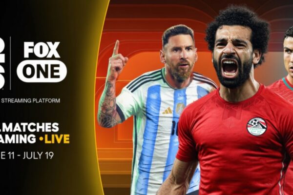 محمد صلاح لاعب منتخب مصر بجانب ليونيل ميسي وكريستيان بوليسيتش في الإعلان الرسمي لبث كأس العالم 2026 مباشرة على منصة FOX One كما أعلنت منصة يوتيوب