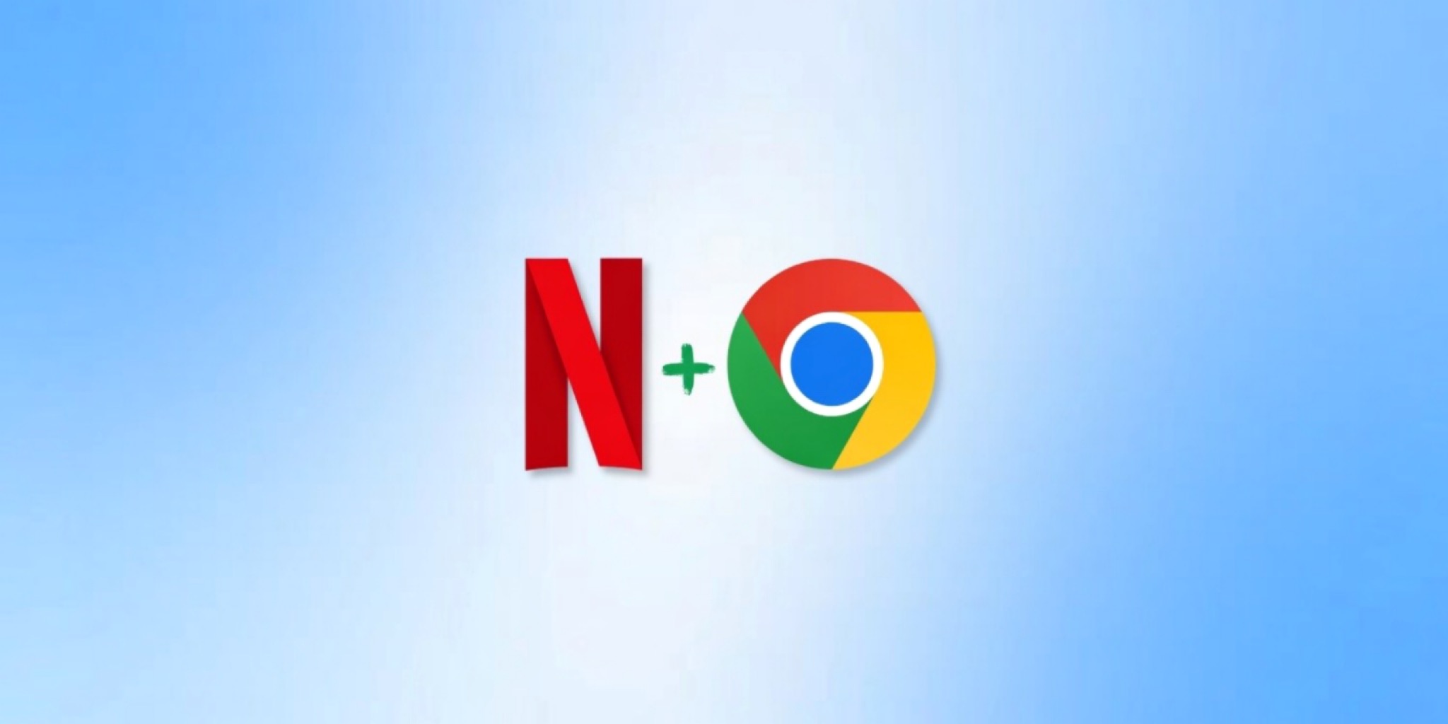 شعار منصة Netflix ومتصفح Google Chrome لتوضيح ميزة دعم Netflix لجودة 4K
